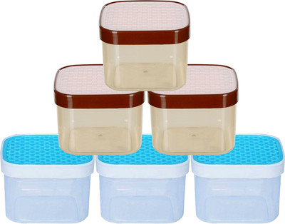 KUBER INDUSTRIES Plastic Grocery Container  - 1200 ml(Pack of 6, Multicolor)
