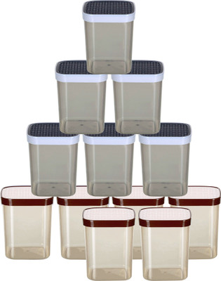 KUBER INDUSTRIES Plastic Grocery Container  - 1500 ml(Pack of 12, Multicolor)