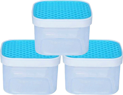 KUBER INDUSTRIES Plastic Grocery Container  - 1200 ml(Pack of 3, Blue)