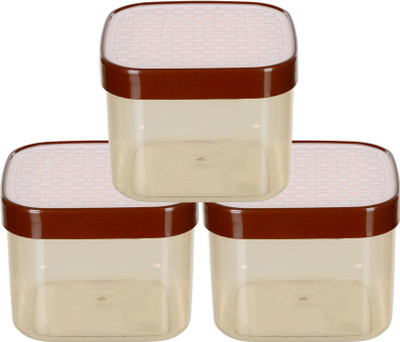 KUBER INDUSTRIES Plastic Grocery Container  - 1200 ml(Pack of 3, White)
