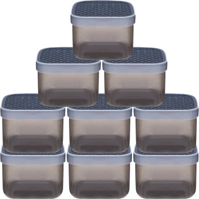 KUBER INDUSTRIES Plastic Grocery Container  - 1200 ml(Pack of 9, Grey)