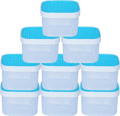 KUBER INDUSTRIES Plastic Grocery Container  - 1200 ml(Pack of 9, Blue)