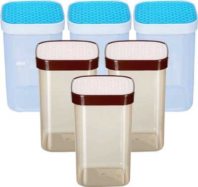 KUBER INDUSTRIES Plastic Grocery Container  - 2000 ml(Pack of 6, Multicolor)