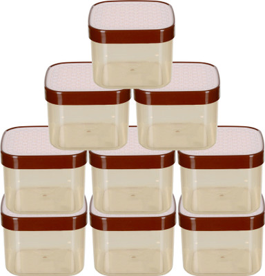 KUBER INDUSTRIES Plastic Grocery Container  - 1200 ml(Pack of 9, White)