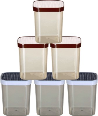 KUBER INDUSTRIES Plastic Grocery Container  - 1500 ml(Pack of 6, Multicolor)