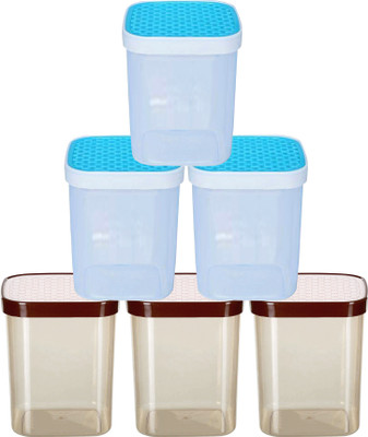 KUBER INDUSTRIES Plastic Grocery Container  - 1500 ml(Pack of 6, Multicolor)