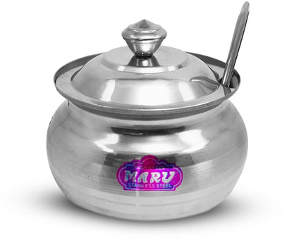 MARU Steel Utility Container  - 350 ml(Silver)