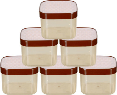 KUBER INDUSTRIES Plastic Grocery Container  - 1200 ml(Pack of 6, White)