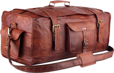 Mahetri Leather Flap Duffel Without Wheels