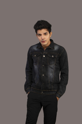 KLIZEN Full Sleeve Solid Men Denim Jacket