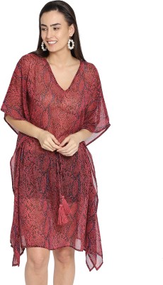 Aditi Wasan Printed Polyester Women Kaftan