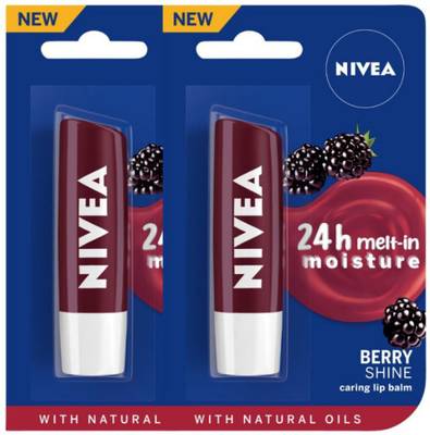 NIVEA Blackberry Fruity Shine Lip Balm Blackberry