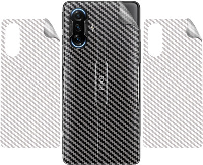 BERRIES BACK LAMINATION SKIN COMPATIBLE FOR POCO F3 GT || 3D CARBON FIBER ULTRA-THIN PROTECTIVE FILM (TRANSPARENT) Mobile Skin(TRANSPARENT)