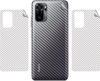 BERRIES BACK LAMINATION SKIN COMPATIBLE FOR MI REDMI NOTE 10S || 3D CARBON FIBER ULTRA-THIN PROTECTIVE FILM (TRANSPARENT) Mobile Skin(TRANSPARENT)