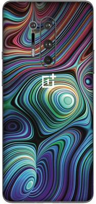 Yuckquee Compatible with OnePlus 8 Pro Mobile Skin/Wrap/Sticker for Back & Sides & camera, Protective, Stratchless, Matte. D-71 Mobile Skin(Abstract)