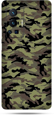 OggyBaba vivo x70 pro, Phone Back side Protector and Camera Protector Mobile Skin(Military Green Camouflage Skin Matte Finish Skin)