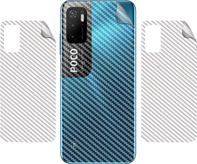 BERRIES BACK LAMINATION SKIN COMPATIBLE FOR POCO M3 PRO || 3D CARBON FIBER ULTRA-THIN PROTECTIVE FILM (TRANSPARENT) Mobile Skin(TRANSPARENT)