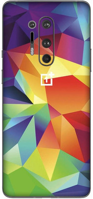 Yuckquee Compatible with OnePlus 8 Pro Mobile Skin/Wrap/Sticker for Back & Sides & camera, Protective, Stratchless, Matte. D-27 Mobile Skin(Abstract)