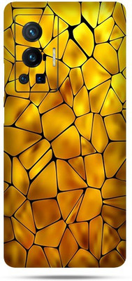 OggyBaba vivo x70 pro, Phone Back side Protector and Camera Protector Mobile Skin(Yellow Pebbles Skin Matte Finish Skin)