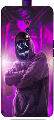 OggyBaba Realme X, Phone Back side Protector and Camera Protector Mobile Skin(Cool Hacker Skin Matte Finish Skin)
