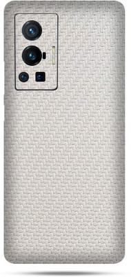 OggyBaba vivo x70 pro, Phone Back side Protector and Camera Protector Mobile Skin(White Carbon Fibre Skin Matte Finish Skin)