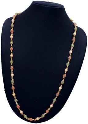 TIRUPATI Trend Colorful multiclour moti pearl Real Look Beautiful for men & women Pearl Gold-plated Plated Brass Chain
