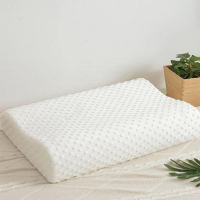 JASODANANDAN Memory Foam Solid Orthopaedic Pillow Pack of 1(White)