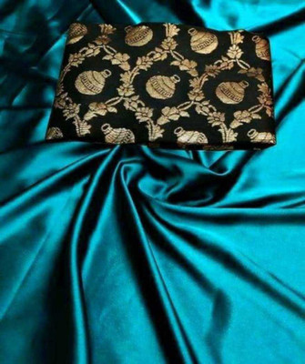 Spetila Satin Solid, Self Design Multipurpose Running Fabric