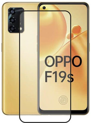 SMARTCASE Edge To Edge Tempered Glass for OPPO F19s(Pack of 1)