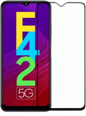 ISAAK Edge To Edge Tempered Glass for Samsung Galaxy F42 5G Edge to Edge, Full Glue, 11D Tempered Glass(Pack of 1)