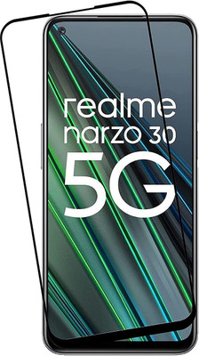 SMARTCASE Edge To Edge Tempered Glass for Realme Narzo 30 5G(Pack of 1)