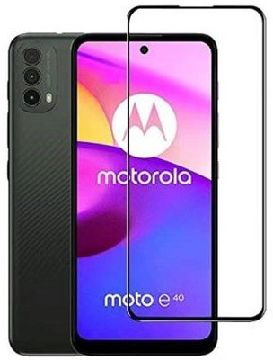SMARTCASE Edge To Edge Tempered Glass for Motorola Moto E40(Pack of 1)