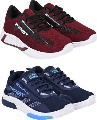 BIRDE Trendy Casual Shoe For Men Pack OF 2 Sneakers For Men(Multicolor)