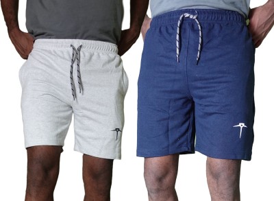 TAILORSON Solid Men Blue, Grey Basic Shorts