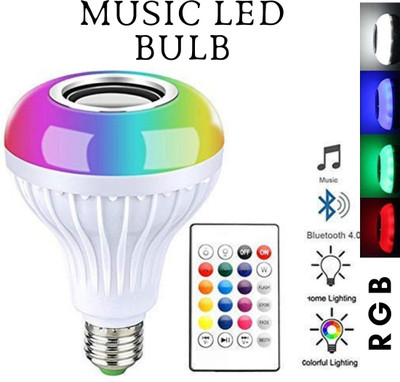 ATSolutions Remote Controlled Music Light Bulb with Bluetooth Speaker 12 W Bluetooth Speaker(Multicolor, Mono Channel)