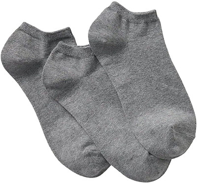 FOXSTON Unisex Self Design, Solid Ankle Length(Pack of 3)