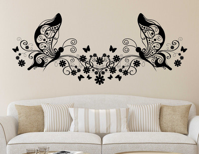 Wallzone 85 cm Abstract Removable Sticker(Pack of 1)