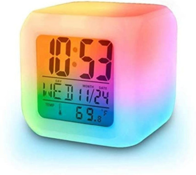 sijma Digital Multicolor Clock