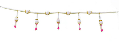 Nitya passion Handcrafted Auspicious Bandanwaar /Toran door hanging made up white, beats Toran