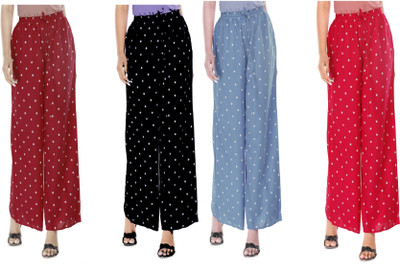 Bharti creation Relaxed Women Maroon, Black, Grey, Pink Trousers