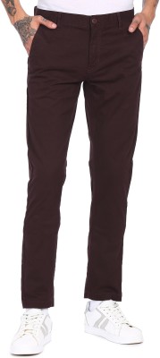 FLYING MACHINE Regular Fit Men Red Trousers