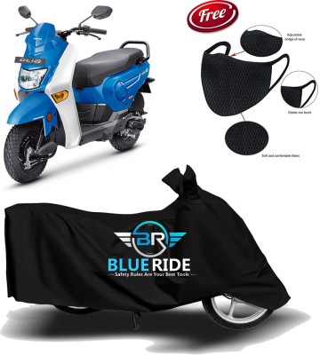 BLUERIDE Two Wheeler Cover for Honda(Cliq, Black)