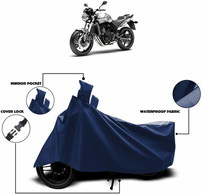 KEDIT Two Wheeler Cover for Universal For Bike(CBF, Blue)
