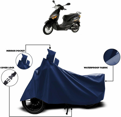 KEDIT Waterproof Two Wheeler Cover for Hero(Electric Zippy, Blue)