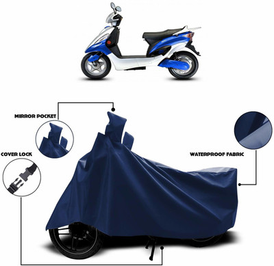KEDIT Waterproof Two Wheeler Cover for Hero(Electric Maxi, Blue)
