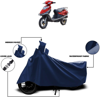 KEDIT Waterproof Two Wheeler Cover for Hero(Electric Flash, Blue)