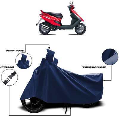 KEDIT Two Wheeler Cover for Bajaj(Kristal, Blue)