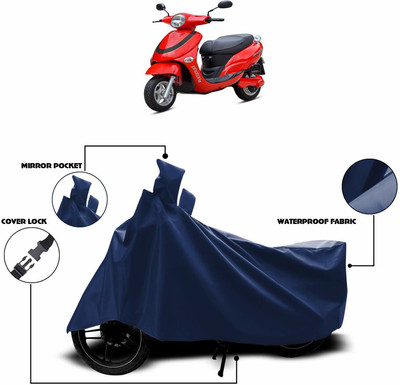 KEDIT Waterproof Two Wheeler Cover for Hero(Electric Photon, Blue)