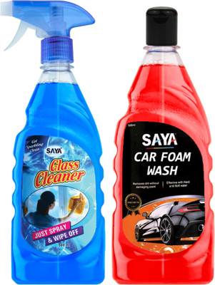 saya Car Shampoo and Glass Cleaner Car Washing Liquid(500 ml)