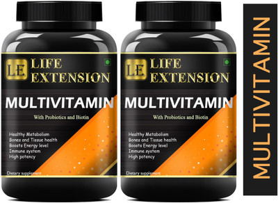 Life Extension The Real Vitamin Pro | Multivitamins, Multiminerals (120 Capsules) Pro(2 x 60 Capsules)